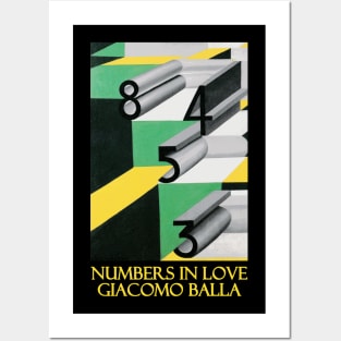 Numbers in Love by Giacomo Balla Posters and Art